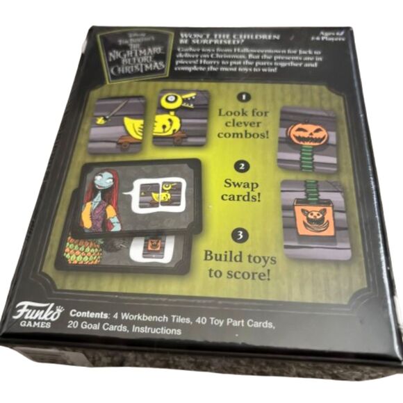 The Nightmare Before Christmas MAKING CHRISTMAS Card Game Age 6+/ 2-6 Players - Picture 2 of 2